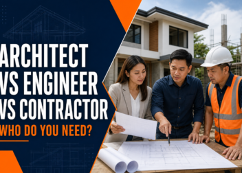 Filipino architect, engineer and contractor roles compared for a construction project in the Philippines