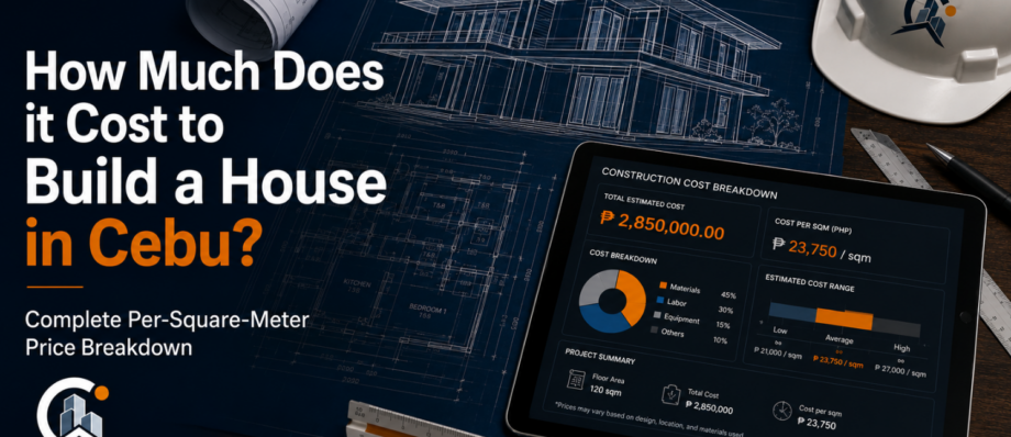 2026 house construction cost per square meter guide for Metro Cebu Philippines